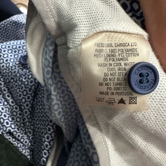 Frescobol Carioca swim Shorts in Blue and white Print - Size 30 - Picture 6 of 6